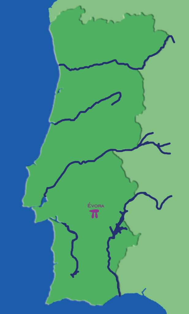 Flussläufe in Portugal